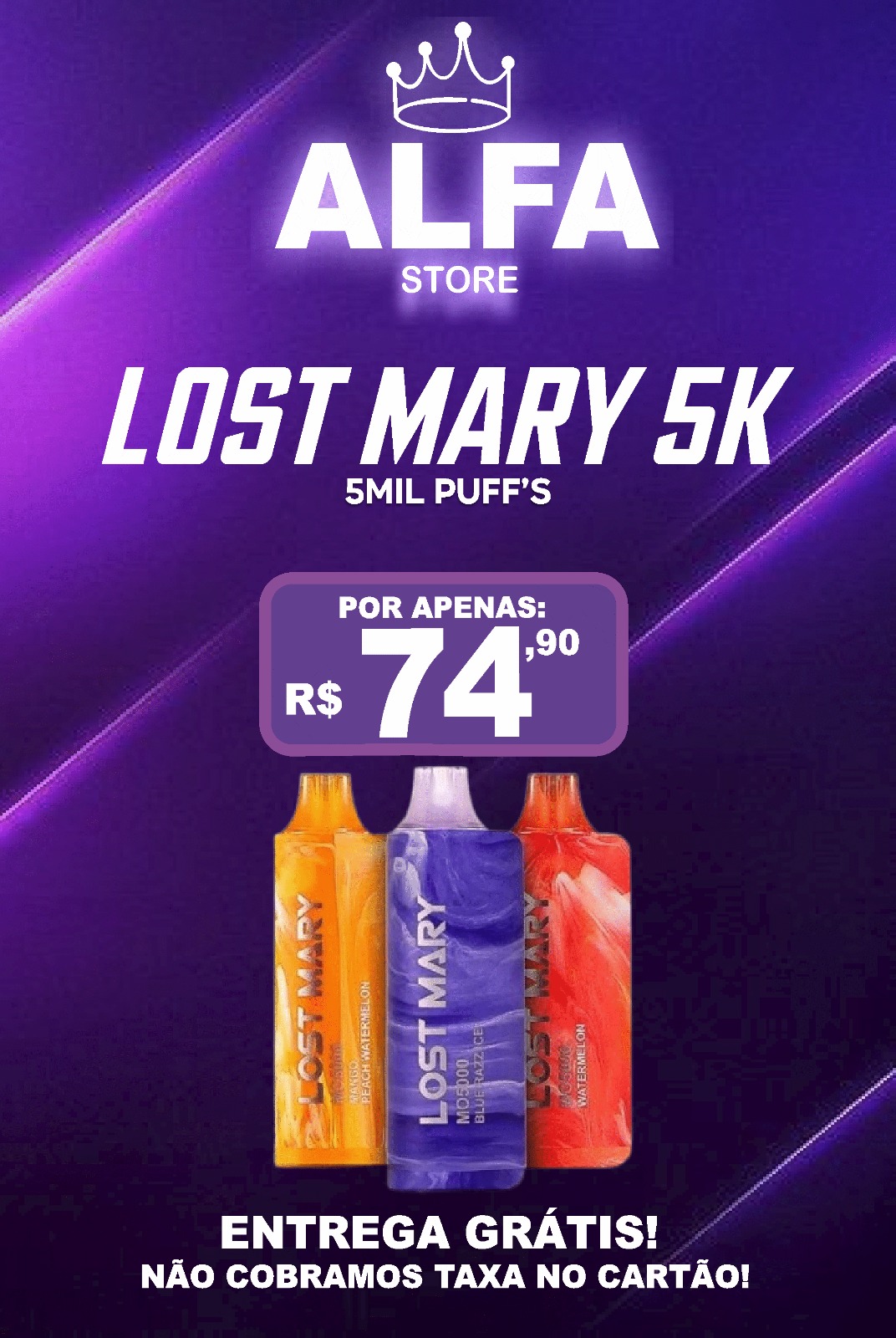LOST MARY 5K NEW